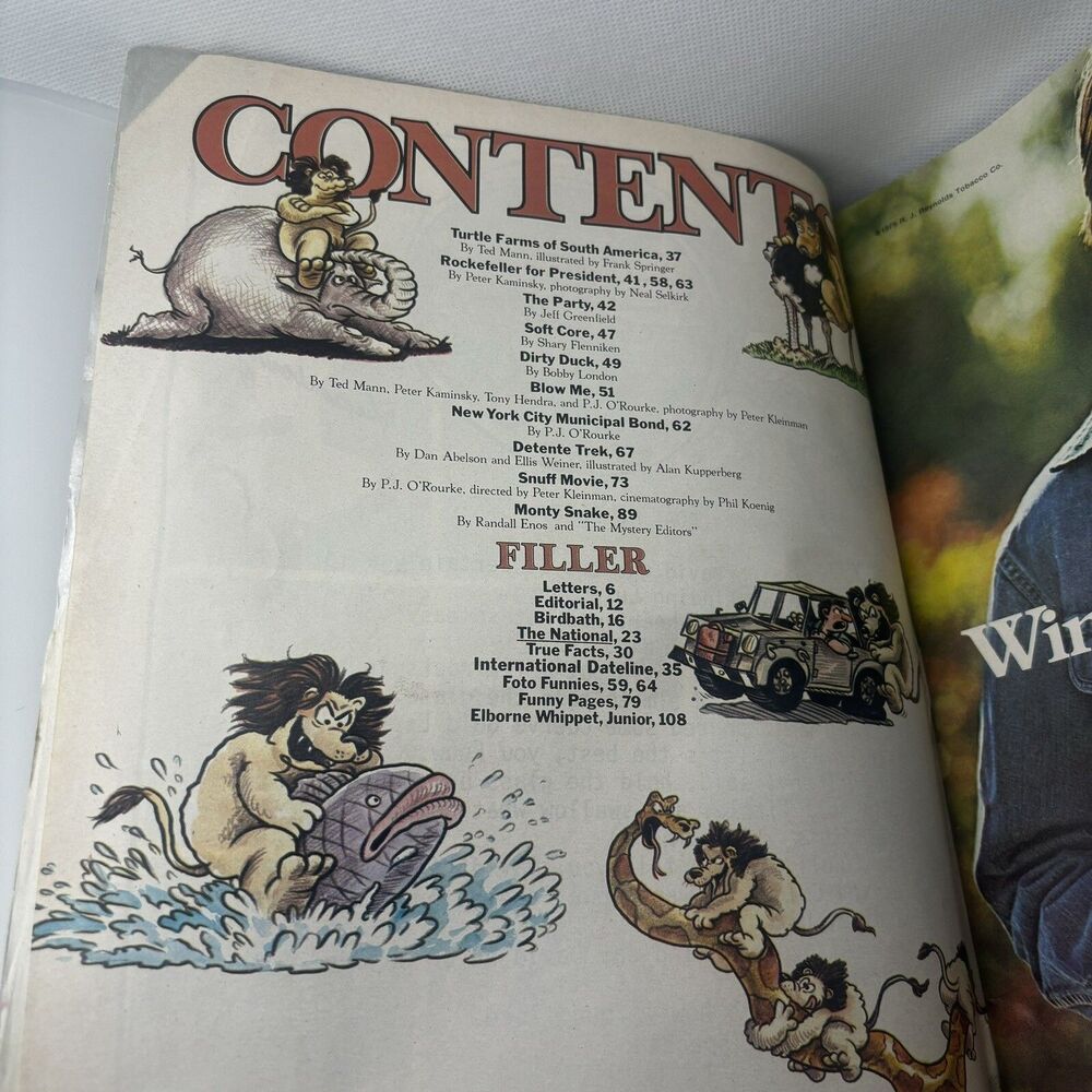 National Lampoon Magazine March 1976 In Like a Lion Monty Python Satire Humor - Picture 2 of 4